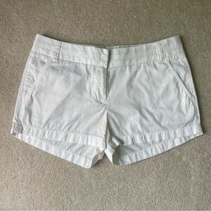 J. Crew Chino Shorts women's size 6 white 100% cotton
